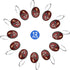 Popular Bath Aubury Collection Shower Hooks, Burgundy