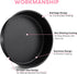 Herogo 8 Inch Round Cake Pan Set of 3, Black Nonstick Stainless Steel Baking Pan for Birthday Wedding Layer Cakes