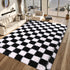 5x7 Rugs for Living Room Bedroom, ft Black and White Checkered Area Rug, Fluffy Soft Washable Carpet, Modern Non-Slip