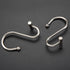 Nickel Shower Curtain Hooks - Rust Proof Decorative Rings for Bathroom, Silver Metal T-Bar Design, Set of 12
