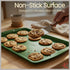 Bakken- Swiss Set Commercial Sets, 450 Set 6 BAKKEN Kitchen Baking Pan - Nonstick Green Marble Coating, Grade Carbon
