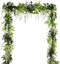 DearHouse 4Pcs Artificial Wisteria Garland, 6.6Ft/Piece Silk Hanging Flower Vine for Home Garden Outdoor Wedding Decor
