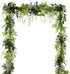 DearHouse 4Pcs Artificial Wisteria Garland, 6.6Ft/Piece Silk Hanging Flower Vine for Home Garden Outdoor Wedding Decor