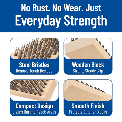 4578100 Carlisle FoodService Products Butcher Block Scrub Brush