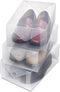 Whitmor Clear Vue Men's Shoe Box, Set of 3