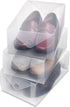 Whitmor Clear Vue Men's Shoe Box, Set of 3
