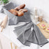 Homaxy Premium Kitchen Towels (18”x 28”, 6 Pack), Large Cotton Hand Towels, Highly Absorbent Tea Towels Set, Grey