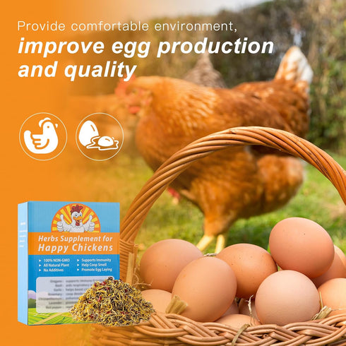 Vivaretio (17.6 OZ) Chicken Nesting Herbs and Flowers Chili Mix Supplement Coop Boxes Pads Roost Poultry House Feed