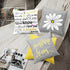 Emvency Set of 4 Decorative Throw Pillow Covers, You are My Sunshine Yellow Gray, Square 18x18 Inches Pillowcases