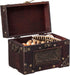 Rustic Studded Index/Recipe Card Box with Antiqued Latch, Large