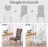 Set 6, Dining Chair Covers, Dining Room Chair Cover of Stretch Kitchen Chair Covers, Detachable Washable Chair Cover