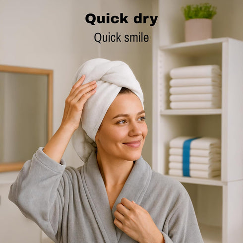 Pack 12 (22x44) 100% Commercial JMR White Bath Towels Bulk of - Cotton Lightweight & Quick-Dry Cotton Towels for Hotel