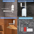 Stainless Steel Wall Mounted Clothes Hanger Storage Rack - Space Saving Organizer with Hooks for Laundry Room