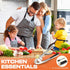 SRISE Set Kitchen Garlic Press, Rust Proof & Dishwasher Safe Garlic Mincer, Durable Garlic Crusher with PeelerBrush