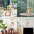 Plant Propagation Stations Wall Hanging Terrariums Home Decor Plants Glass Test Tube Planter with Wooden Stand
