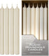 Hyoola 10 Inch Dinner Candles, 12 Pack, Wool White Tall Unscented Rustic Long Burning Candle Sticks