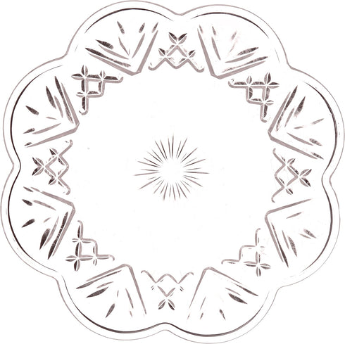 Godinger Set of 4 Dublin Lead Crystal Canape Plates