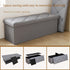 ZEUKMXOO Bench,30 Inches 660LBS Gray30Wx15Dx15H Folding Ottoman with Storage Bench,Storage Ottoman Ottoman Foot