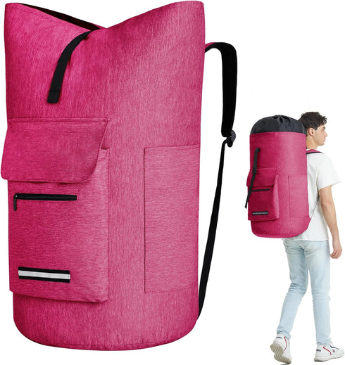 Extra Large 115L Laundry Bag Backpack with Shoulder Straps, Heavy Duty Travel Laundry Bag