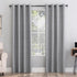 Sun Zero Columbia 2-Pack Thermal Energy Saving Blackout Curtain Panels, 100% Blackout, 50" x 63", Silver