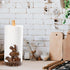 Polytree Countertop Farm Animals (Cow, Pig and Rooster) Paper Towel Holder Stand with Decoration, Hand-Carved Wood