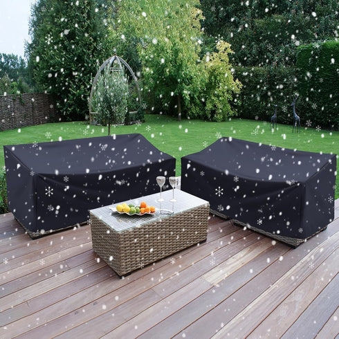 NIMBLOOM 2 53 26 35 Outdoor Bench Cover, Seater Patio Bench Cover, Waterproof Heavy Duty Furniture Cover with Air