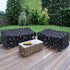NIMBLOOM 2 53 26 35 Outdoor Bench Cover, Seater Patio Bench Cover, Waterproof Heavy Duty Furniture Cover with Air