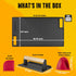 Cast Iron Reversible Grill/Griddle Set: Pre-Seasoned Non-Stick with Press, Scraper & Mitts for Indoor Outdoor Cooking
