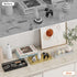 11 Inch Gold Bathroom Vanity Tray, Small Decorative Countertop Organizer for Perfume, Makeup, Cosmetic Jewelry