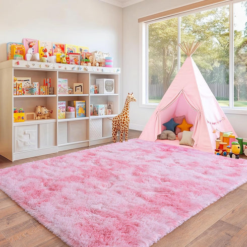 5x7 Rugs for Bedroom, Ultra Fluffy Fuzzy Shag Area Rug for Living Room, Modern Plush Soft Upgrade Non-Slip Carpet