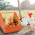 Touri 6 Pack Chicken Nesting Boxes for Laying Eggs for Hens Ducks and Poultry, Orange