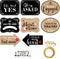Blulu 10 Pieces She Said Yes Sign - Engagement Photo Props Kit for Wedding Party