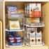 Delamu 2 Sets of 3-Tier Bathroom Under Sink Organizers, Stackable Pantry Storage, Clear Kitchen Cabinet Organizer