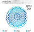 Bohemian Round Floor Cushion Cover for Yoga and Meditation - Handcrafted Organic Cotton Pouf