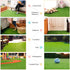 Oumefar Synthetic Artificial Grass Mat, Green Non-Woven Fabric Fake Turf Rug for Pets, 30 * 30cm