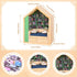 SIHPTO 300pcs Stress Relief Mini Bookshelf with Mini BooksMiniature Library Decor for Book Lovers, Stress-Relieving