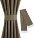 Sun Zero Barrow Energy Efficient Rod Pocket Door Curtain Panel, 54" x 72", Mocha