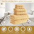 Set (6 650 100% 2 2 2 HALLEY Turkish Towels Pieces) GSM Highly Absorbent Super Soft Cotton - Bath Towels, Hand Towels