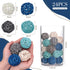 DomeStar 24PCS Blue Decorative Balls, 2 Inch Rattan Balls for Bowl Centerpiece Decor
