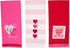 DII Valentine's Day Collection Kitchen Dishtowel Set, 3 Piece, 18x28, Embellished Hearts