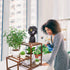 XXXFLOWER Plant Stand Indoor Outdoor, 3 Tiers Wood Plant Shelf for Multiple Plants, Large Rack