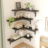 Set 5 Fixwal Corner Shelves Floating Shelves for Wall Bathroom Kitchen Bedroom Home Decor Laundry Room Living Room