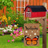 Welcome Monarch Butterfly Garden Flag | Double Sided Burlap Vertical Yard Flags for Personalized Decor 12.5x18 Inch