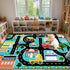 5x7 Car Rug Play Mat - Kids Play Rugs City Life Road Map Rug Feet Large Educational Traffic Track Car Mat for Kids Toy