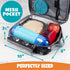 Kids Pirate Insulated Lunch Box with Snack Pocket & Water Bottle Holder - Reusable Bag for Back to School