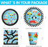 Xigejob 24 Traffic Jam Cars Trucks Transportation Birthday Party Supplies Dinnerware, Plate, Cup, Napkin, Tablecloth