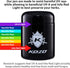 KOZO Black Glass Airtight Storage Jar, 1/2 OZ (250ml) with UV Protection, Humidity Pack for Fresh Spices and Herbs
