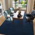 Area Rugs for Bedroom Living Room, 4x6 Navy Blue Thickened Memory-Foam Indoor Carpet, Modern Aesthetic