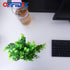 OFFIDIX Mini Eucalyptus Plants with Vase for Office Desk, Fake Plant with Plastic Pots for Home and Shower Room