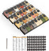 SpaceAid Spice Drawer Organizer with 32 Spice Jars, 386 Spice Labels, 4